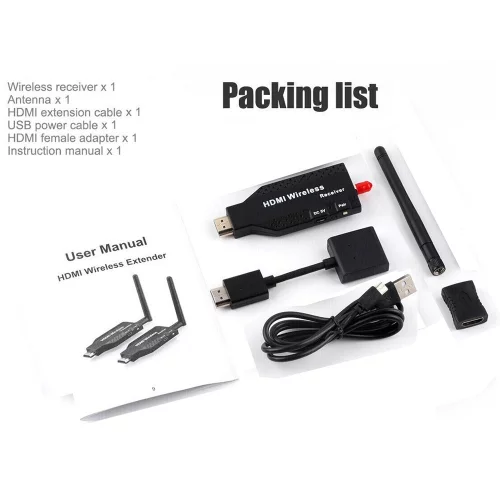 ORIENT VE056-RX, HDMI Receiver (Rx), дополнительный приемник для комплекта VE056, HDMI 1.3, 1080p@60Hz, HDCP1.2, внешняя съемная антенна, питание от USB фото 2