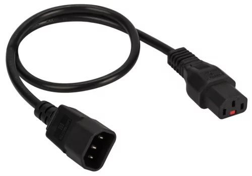 Шнур питания с блокировкой C13-C14, 3х0.75, 220В, 10А, черный, 3 метра (LAN-PP13L/ 14-3.0-BK) (LAN-PP13L/14-3.0-BK)