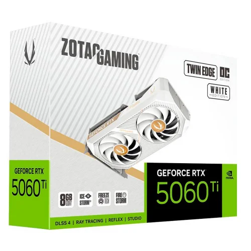 Видеокарта Zotac RTX5060Ti TWIN EDGE OC WHITE ED 8GB GDDR7 128bit 3xDP HDMI 2FAN RTL (ZT-B50610Q-10M) фото 8