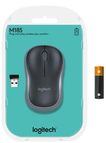Мышь/ Mouse Logitech Wireless M185 Swift Grey (910-002252) фото 4