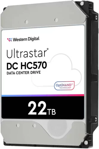 Жесткий диск/ HDD WD SATA 22Tb Ultrastar DC HC570 0F48155 7200 6Gb/s 512Mb 1 year warranty (WUH722222ALE6L4) фото 2