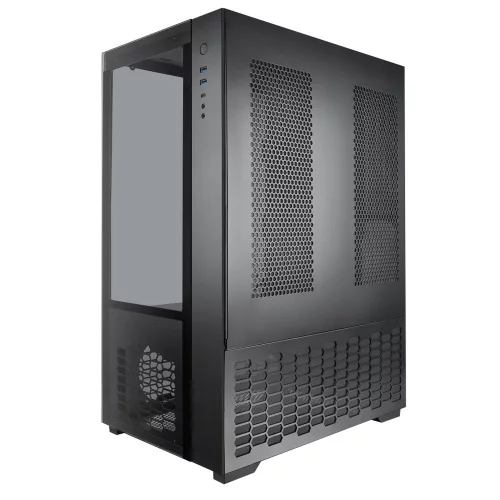 Корпус Raijintek PAEAN PREMIUM 0R20B00208, black, Aluminum, ATX/ MICRO ATX/ MINI-ITX, USB3.0x2, Type Cx1, HD Audiox1 фото 3