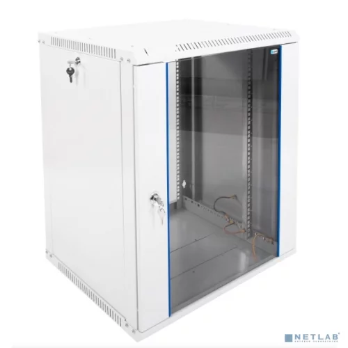 Шкаф телекоммуникационный настенный разборный ЭКОНОМ 15U (600 520) дверь стекло (ШРН-Э-15.500)