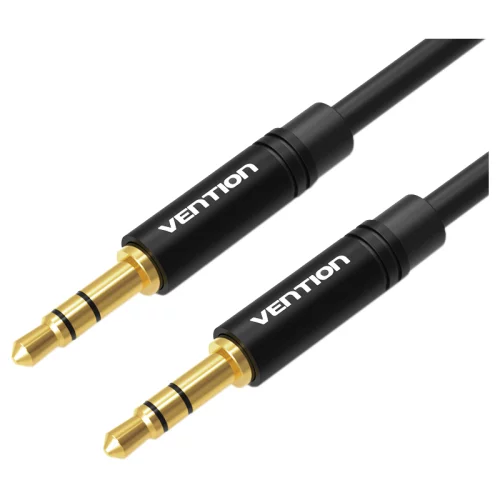 Кабель Vention аудио Jack 3,5 mm M/Jack 3,5 mm M - 1.5м Черный (BAKBG)