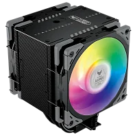 Кулер для процессора/ CPU Cooler Scythe Mugen 6 TUF Gaming Black Edition (240W, 4-pin PWM, 154mm, ARGB, Al/ Cu, 6x6mm, 2x120mm, 75.17CFM, 35.57dBA, 2500RPM, S: 1851/ 1700/ 1200/ 115X/ 2011(v3)/ 2066, AM5/ AM (SCMG-6000TUFB)
