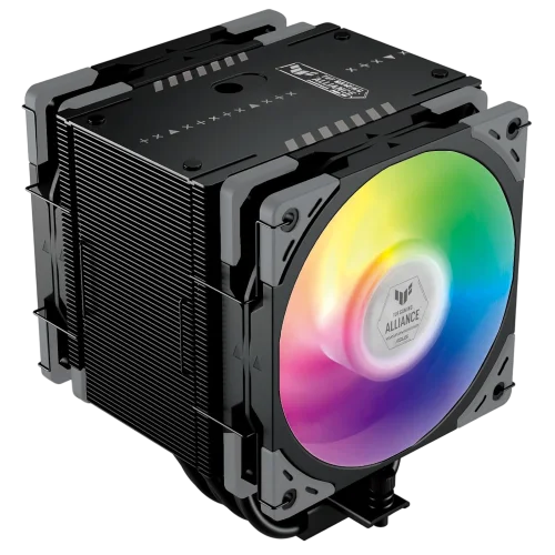 Кулер для процессора/ CPU Cooler Scythe Mugen 6 TUF Gaming Black Edition (240W, 4-pin PWM, 154mm, ARGB, Al/ Cu, 6x6mm, 2x120mm, 75.17CFM, 35.57dBA, 2500RPM, S: 1851/ 1700/ 1200/ 115X/ 2011(v3)/ 2066, AM5/ AM (SCMG-6000TUFB)