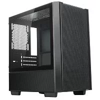 XASTRA Корпус A400M 0F Black mATX/Mesh/Screwless TG+Mesh/ no fans/ A400M-0F