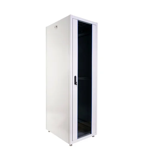 Шкаф 19 телеком напольный ЭКОНОМ 48U (800 × 800) дверь перфорированная 2 шт. (ШТК-Э-48.8.8-44АА)