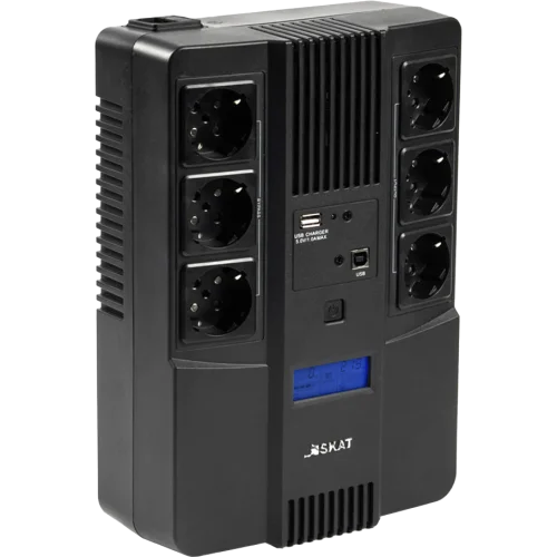 ИБП Бастион SKAT-UPS 800-AID-IN-1x9 220В 480Вт дисплей 1АКБ 9Ач внутр. меандр. (8935)
