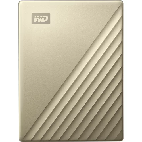 Внешние HDD и SSD/ Portable HDD 4TB WD My Passport ULTRA (Gold), USB-C/USB 3.2 Gen1, 110x82x21mm, 230g /12 мес./