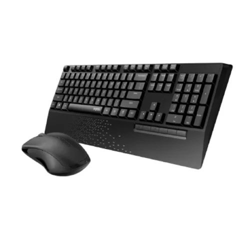 Клавиатура + мышь Rapoo X1960 клав:черный мышь:черный USB беспроводная фото 2