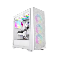 Корпус без блока питания/ Case PCCooler C3D510 WH ARGB, Midi-Tower, TG, Mesh, 3x120mm ARGB, 2xUSB-A 3.0, E-ATX, ATX, mATX, mITX White