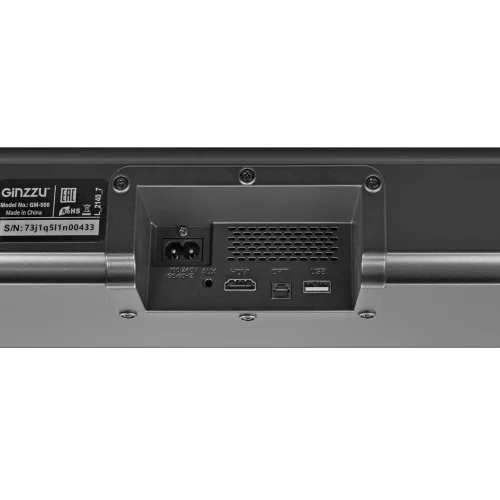 Ginzzu GM-508, Саундбар, 2x25W+50W/ HDMI/ Optical/ BT/ LINE IN/ USB/ ДУ фото 3