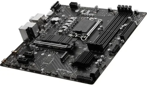 Материнская плата MSI PRO B760M-P DDR4 (PRO B760M-P DDR4) Материнская плата/ MB MSI INTEL B760 s1700, 4xDDR4(128GB), D-SUB/HDMI 1.4/DP, 1xPCIe 4.0x16, 2xPCIe 4.0, 1xLAN, 4xSATA 6Gb/s, 2xM.2, 1xUSB-C, 1xUSB 3.2, 4xUSB 2.0, 2xPS/2, mATX (PRO B760M-P DDR4) фото 2