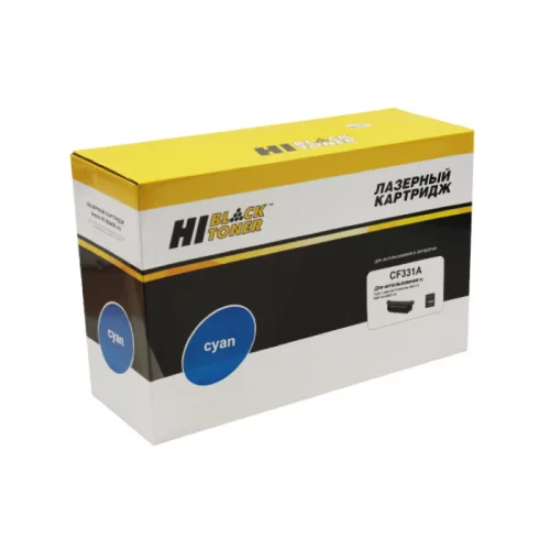 Картридж Hi-Black HB-CF331A, голубой, 15000 страниц, для HP CLJ M651n/651dn/651xh, №654A, восстановленный (999010045)