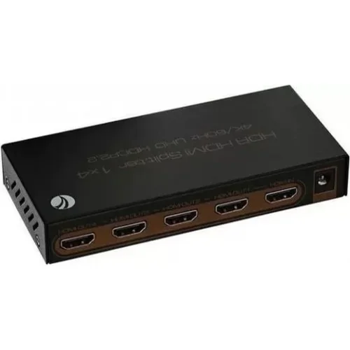 Разветвитель/ Разветвитель VCOM DD424 HDMI(19F)-4xHDMI(19F) v2.0 4K, черный