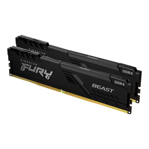 DDR 4 DIMM 16Gb PC25600, 3200Mhz, Kingston FURY Beast Black CL16 (Kit of 2) (KF432C16BBK2/16-SP) (retail)