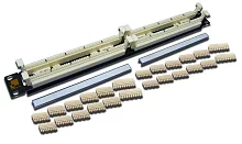 100-парный 110 кросс LANMASTER 19" 1U, блоки в комплекте (LAN-RS110-100FT)
