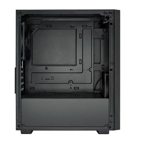 XASTRA Корпус A307M 2BK SI Black mATX/Mesh/Metal left panel / 2x120mm PWM FC black fans/ A307M-2FC12BK-SI фото 3