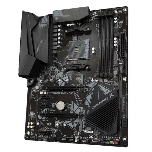 Материнская плата Gigabyte OEM B550 GAMING X V2, Socket AM4, AMD B550, 4xDDR4-3200, DVI-D+HDMI, 2xPCI-Ex16, 3xPCI-Ex1, 4xSATA3(RAID 0/ 1/ 10), 2xM.2, 8 Ch Audio, 1xGLan, (2+4)xUSB2.0, (4+2)xUSB3.2, 1xPS/ 2, ATX, RTL {8} (810702) (B550 GAMING X V2||OEM)