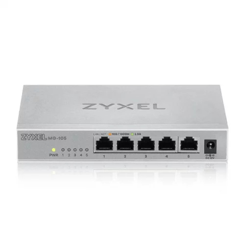 Коммутатор/ Zyxel MG-105 multi-gigabit switch, 5x1 / 2.5GE, desktop, silent (MG-105-ZZ0101F) фото 2