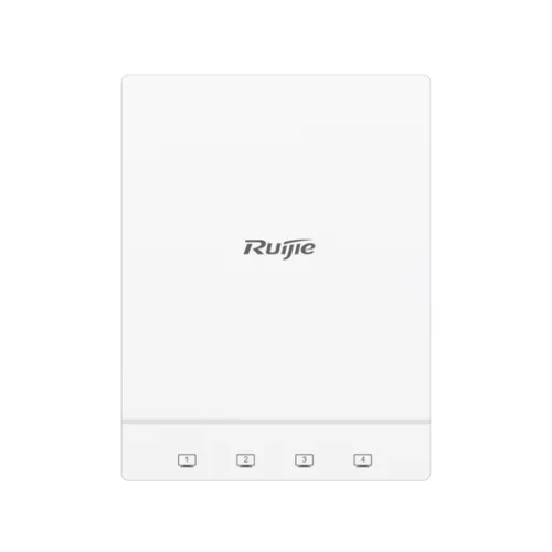Ruijie Wall Plate Wi-Fi 6 (802.11ax) Access Point, standard size of 86-type faceplate, built-in antenna, dual-radio dual-band, support 574.5Mbps @2.4G and 1.2Gbps @5G, up to 4 spatial stre (RG-AP180)