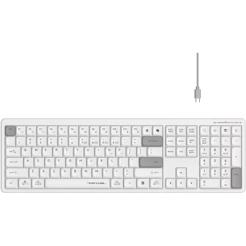 Клавиатура беспроводная A4Tech Fstyler FBX55C white (USB, BT/Radio, slim, Multimedia) (FBX55C) фото 2