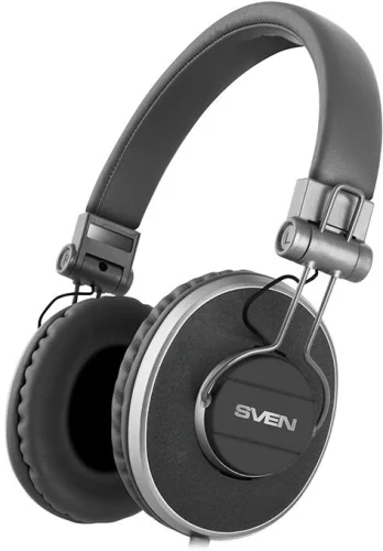 Наушники с микрофоном Sven AP-920M черный/ серебристый 1.2м мониторные оголовье (SV-017910)
