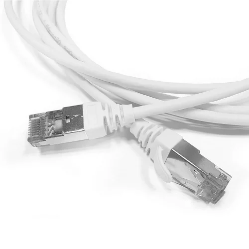 Кабельная сборка Hyperline PC-LPT-SFTP-RJ45-RJ45-C6-5M-LSZH-WT Патч-корд S/ FTP, экранированный, категория 6 (100% Fluke Component Tested), 28AWG, LSZH, 5м, белый (PC-LPT-SFTP-RJ45-RJ45-C6-5M-LSZH-WH)