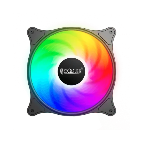 Кулер для корпуса/ Case Cooler PCCooler FX 120 ARGB BK (120x120x25mm, 4-pin PWM, ARGB, 52.79CFM, 33.2dBA, 2000RPM, Black)