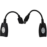 Адаптер-удлинитель/ Адаптер-удлинитель USB-AMAF/RJ45, по витой паре до 45m , VCOM <CU824>