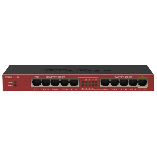 Роутер MikroTik RouterBOARD RB2011IL-IN 10x RJ45 (RB2011IL-IN) фото 2