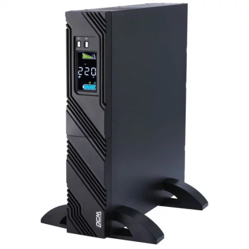 ИБП SPR-3000 LCD линейно-интерактивный, 3000 ВA, 2400 Вт, LCD, Rack/Tower, 8 розеток IEC320 C13 и 1 розетка C19 с резервным питанием, USB, RS-232, слот под SNMP карту, защита RJ45, ШхГхВ 428 x 431 x 84 мм 31.5 кг/ UPS POWERCOM SPR-3000 LCD, line-interacti фото 2