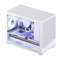 Корпус без блока питания/ Case JONSBO D32 PRO, Mini-Tower, TG, no fan, 2xUSB-A 3.2 + 1xUSB-C 3.2, mATX, mDTX, mITX White (D32 PRO WHITE)