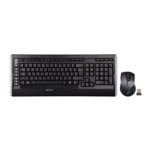 Клавиатура + мышь A4Tech 9300F, Wireless, 2.4G, USB, 1200-1600-2000dpi, 5But, Multimedia