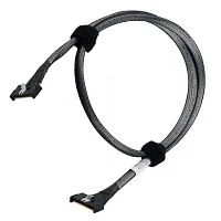 Кабель JPC P7321GB00800-3 Cable MCIO x8 74P (STRAIGHT TYPE) -TO- MCIO x8 74P (STRAIGHT TYPE) , 85 Ohm, L:60cm (P7321GB00600-5)