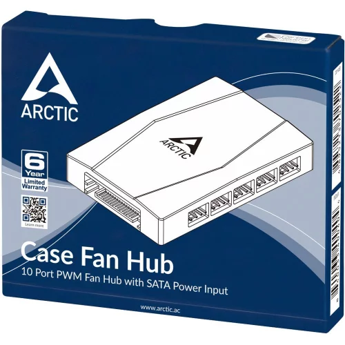 Аксессуары Arctic Cooling Хаб для 10 вентиляторов корпуса Компьютер Arctic Case Fan Hub 10 PWM Fan (ACFAN00175A) (702522) фото 5