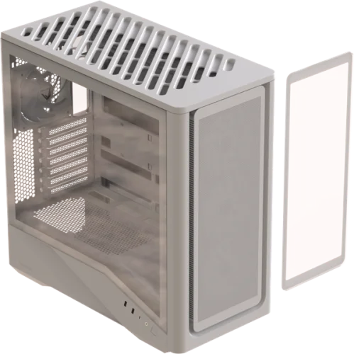 Корпус Formula V Line Air Power G9 DUO PA White, ATX, TYPE-C*1, USB3.0*2, MESH/GLASS FRONT PANEL, FRONT 3x PERFORMANCE ARGB, REAR 1x PERFORMANCE ARGB