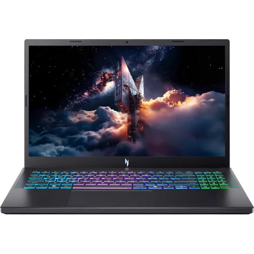 Ноутбук ACER Nitro V15 ANV15-A31-R6GF (NH.U3RER.004) Ноутбук/ ACER Nitro V15 ANV15-A31-R6GF 15.6(1920x1080 IPS (матовый, 165Hz) )/AMD Ryzen 7 170(3.2Ghz)/16384Mb/512PCISSDGb/noDVD/Ext:NVIDIA GeForce RTX 5060(8192Mb)/Cam/BT/WiFi/50WHr/war 1y/2kg/Black/NoOS (NH.U3RER.004)