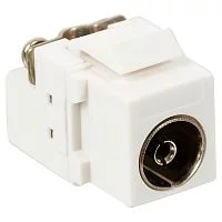 Модуль Keystone, TV-розетка, винтовое соединение, белый (LAN-OK-TV/S-WH)