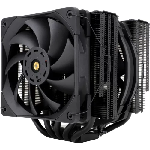 Кулер для процессора/ Thermalright Frost Commander 140 Black (4-pin PWM, 158mm, Ni/CU, 8x5mm, 1x120mm+1x140mm, 82CFM/95.5CFM, 29.6dBA/30.2dBA, 1850RPM/1800RPM, S: 1700, 1200, 20XX, 115X, AM5, AM4) (FC-140-BL)