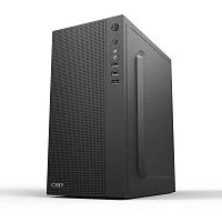 CBR Корпус mATX Minitower MX08, c БП PSU-ATX550-12MD (550W/120mm), 2*USB 2.0, HD Audio+Mic, Black [PCC-MATX-MX08-550W]