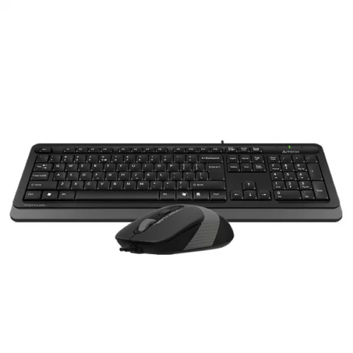 Клавиатура + мышь A4Tech Fstyler F1010, Wired, USB, 600-1000-1600dpi, 4But, Multimedia (F1010 GREY) фото 2