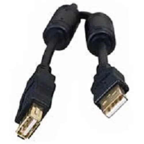 Bion Кабель удлинительный USB 2.0 A-A (m-f), позолоченные контакты, ферритовые кольца, 3 м, черный [BXP-CCF-USB2-AMAF-030]