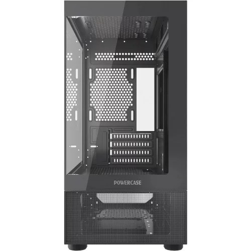 Powercase Vision Micro M2, Tempered Glass, чёрный, mATX (CVMBM2-L0)