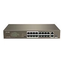 IP-COM F1118P-16-150W Коммутатор неуправляемый PoE, 18 портов, 16х100 Мбит/ с, 2x1 Гбит/ с, SFP 1x1 Гбит/ с, PoE 16х30 Вт