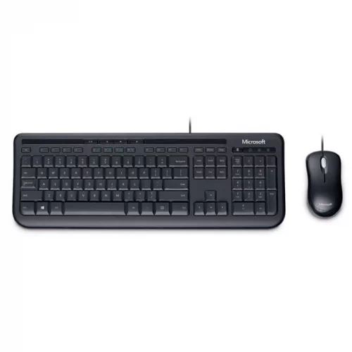 Клавиатура и мышь Microsoft Wired Desktop 600, USB, Wired, Black (APB-00011)