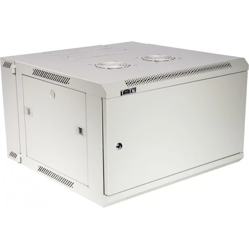 Шкаф настенный серии Pro 3-секционный 27U 600x600 металл дверь I -CBW3M-27U-6x6-GY (TWT-CBW3M-27U-6X6-GY)