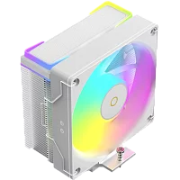 Кулер для процессора/ CPU Cooler Ocypus Delta A40 SE WH ARGB (190W, 4-pin PWM, 147mm, Al/ Cu, 4x6mm, ARGB, 1x120mm, 60CFM, 31dBA, 1800RPM, S: 1851/ 1700/ 1200/ 115X, AM5/ AM4, white) (DELTA-A40-WH1AAWN00S-GL)