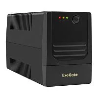 Exegate EX299749RUS ИБП ExeGate Power NB-600.LED.AVR.4C13 (600VA/360W, LED, AVR, 4*C13, батарея 12V 7.2Ah, Black)